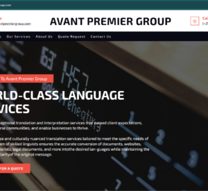 Avant Premier Group website screenshot